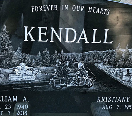 Polished Granite Headstone