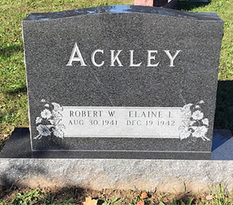 Silver Granite Headstone