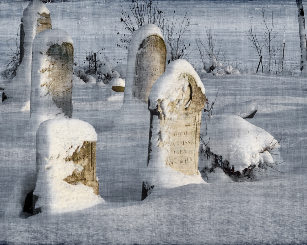 removing ice from gravestones