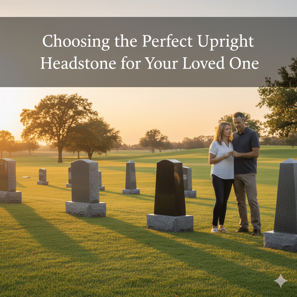 upright headstones